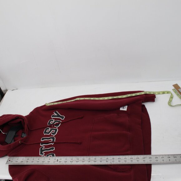 Vintage Stussy Hoodie Men’s Medium asweatshirt Drawstring Made in USA big logo - Picture 5 of 12